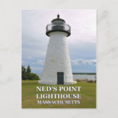 Ned's Point Lighthouse, Massachusetts Postkarte (Vorderseite)