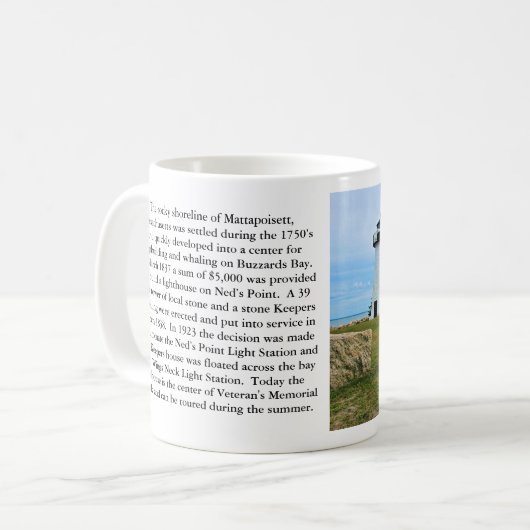 Ned's Point Lighthouse, Massachusetts Tasse (Vorderseite Links)