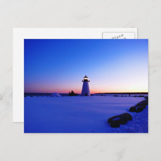 Ned's Point Lighthouse Postkarte (Vorne/Hinten)