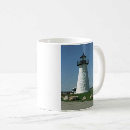 Neds Punkt-Leuchtturm Kaffeetasse (VorderseiteRechts)