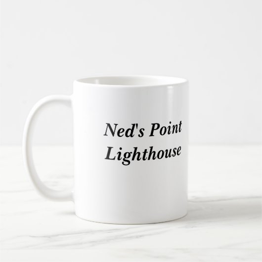 Neds Punkt-Leuchtturm Kaffeetasse (Links)