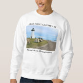 Neds Punkt-Leuchtturm, Mattapoisett Massachusetts Sweatshirt (Vorderseite)