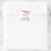 Need 4 Speed Motor Car Racing Boy Vierte Geburtsta Runder Aufkleber (Tasche)