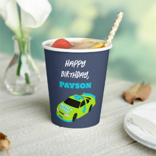 Need 4 Speed Race Car Boys 4. Geburtstag Party Pappbecher