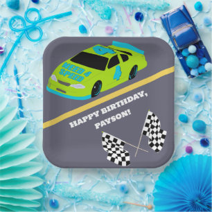 Need 4 Speed Race Car Boys 4. Geburtstag Party Pappteller