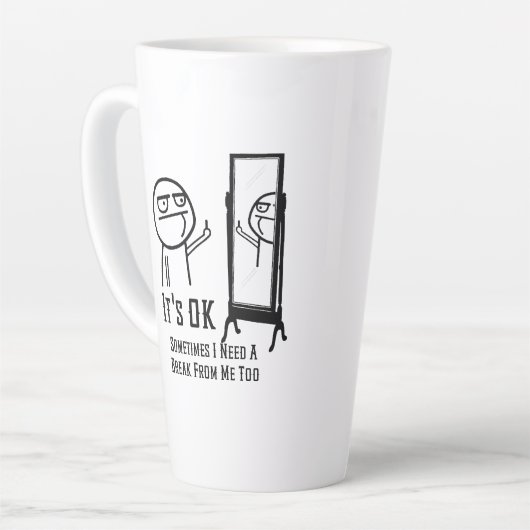 Need a Break Milchtasse (Linke Ecke)