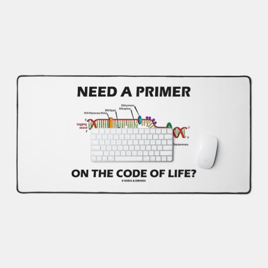 Need A Primer On The Code Of Life? DNA Humor Schreibtischunterlage (Tastatur & Maus)