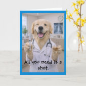 Need a Shot Get Well Card T-1 Karte (Gelbe Blume)