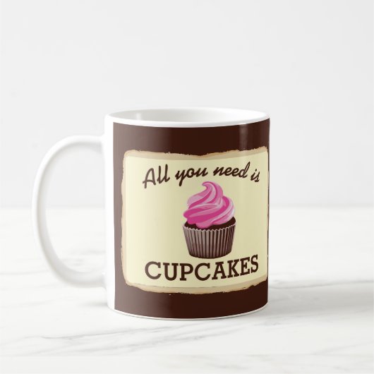 Need Cupcakes Kaffeetasse (Links)