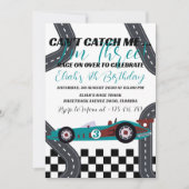 Need for Speed Birthday Race Car Party Einladung (Vorderseite)