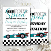 Need for Speed Birthday Race Car Party Einladung