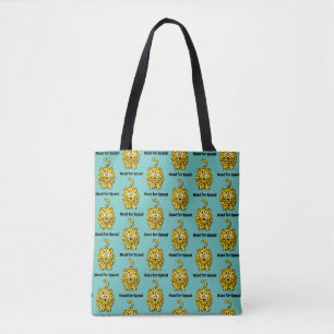 Need for Speed, Funny Cheetah Cartoon Cat Design Tasche