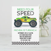 Need Four Speed Monster Truck Vierter Einladung (Stehend Vorderseite)