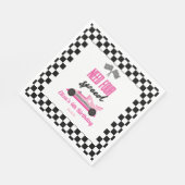 Need Four Speed Pink Race Car 4th Birthday Party Serviette (Ecke)