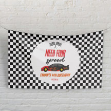 Need Four Speed Red Race Car 4. Geburtstag Party