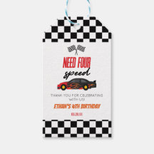 Need Four Speed Red Race Car 4. Geburtstag Party