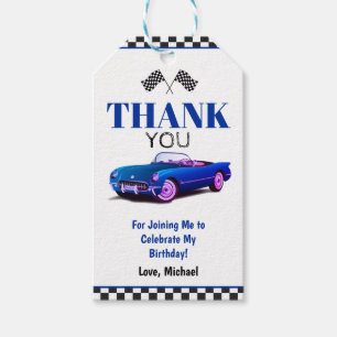 Need Four Speed Sports Car Blue Vierte Geburtstag Geschenkanhänger