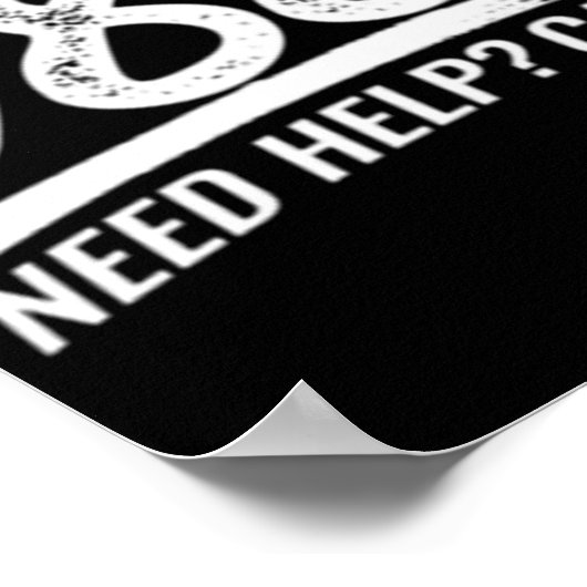 Need Help Call 988 Poster (Ecke)