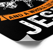 Need Karate Jesus Christliche Gott Liebe Sportkamp Poster (Ecke)