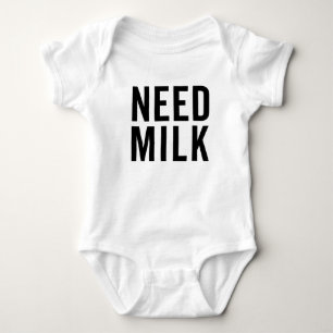 Need Milk Baby Strampler