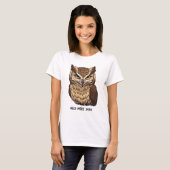 Need More Java Owl Coffee T-shirt Funny Owl (Vorne ganz)