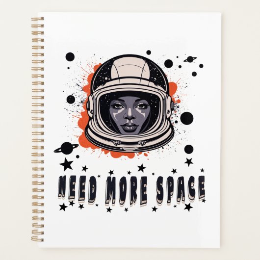 Need More Space – Outer Space Themed Planner Planer (Vorderseite)
