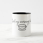 Need my morning fix Mug Zweifarbige Tasse (Mittel)