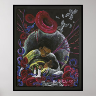 Need not Suffer Alone - Sickle Cell Art Print Poster