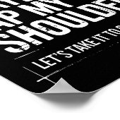 Need Prayer Tap My Shoulder Bible Verse Christian Poster (Ecke)