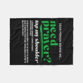 Need Prayer Tap My Shoulder Christian Men Women (o Fleecedecke (Vorderseite (Horizontal))