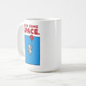 Need Some Space Funny Astronaut Balloon Space Pun Kaffeetasse (Vorderseite Links)