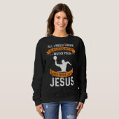 Need Triathlon und Jesus Christliche Gott Liebe Sw Sweatshirt (Vorne ganz)