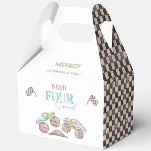 Need VIUR Speed Blue Monster Trucks Gefälligkeitsb Geschenkschachtel (Rückseite)