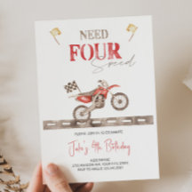 Need VIUR Speed Dirt Bike Geburtstagseinladung
