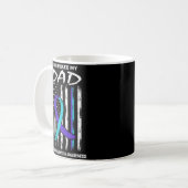 Needed A Hero God Cked Dad Suicide Awareness Fla  Kaffeetasse (Vorderseite Links)