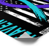 Needed A Hero God Cked Dad Suicide Awareness Fla  Poster (Ecke)