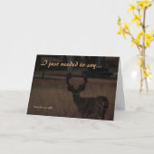 Needed To Say - Customizable Card - Deer 1 Karte (Gelbe Blume)