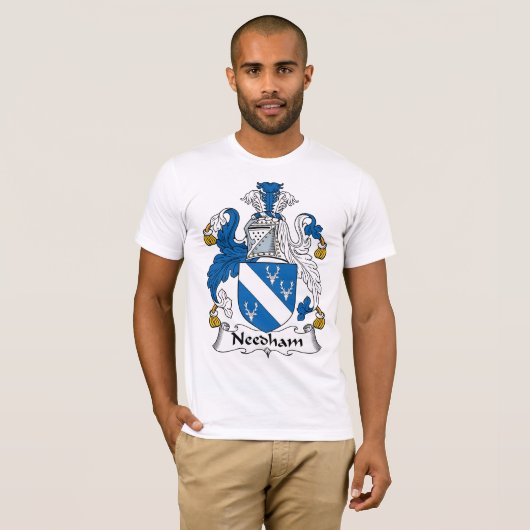 Needham Familienwappen T-Shirt (Vorne ganz)