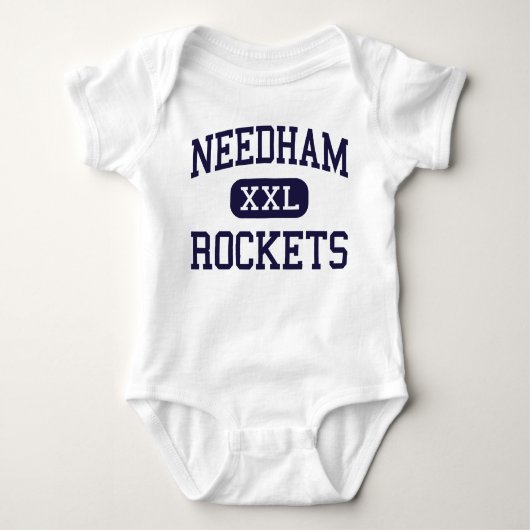 Needham - Rockets - hoch - Needham Massachusetts Baby Strampler (Vorderseite)