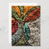 Needle Punch Design greeting card Mitteilungskarte (Vorne/Hinten)