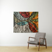 Needle Punch Fall Design/abstract/mid-century mode Wandteppich (Beispiel (Horizontal))