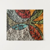 Needle Punch Fall Design/abstract/mid-century mode Wandteppich (Vorderseite (Horizontal))