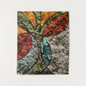 Needle Punch Fall Design/abstract/mid-century mode Wandteppich (Vorderseite)