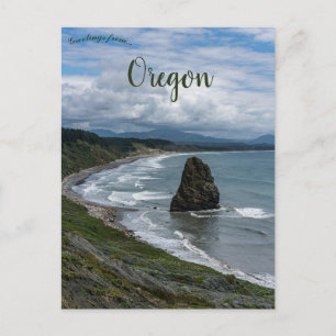 Needle Rock Kap Blanco Oregon Postkarte