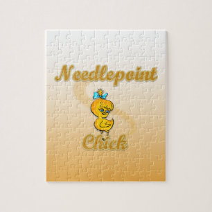 Needlepoint Chick Puzzle