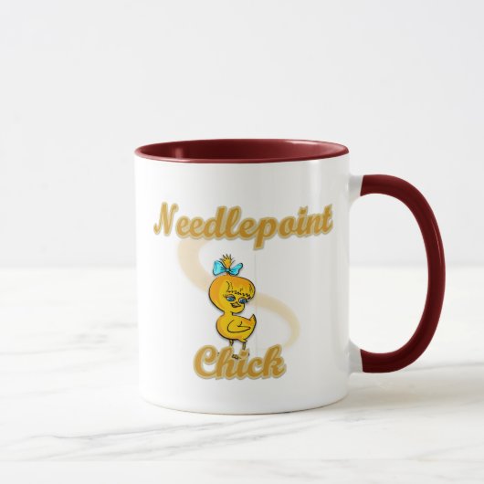 Needlepoint Chick Tasse (Rechts)