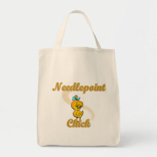 Needlepoint Chick Tragetasche