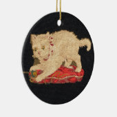 Needlepoint Kitty Cat Ornament (Rechts)
