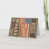 Needles California Karte (Vorderseite)