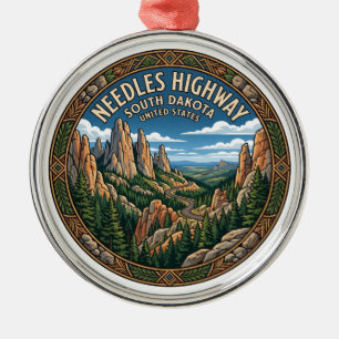 Needles Highway Custer South Dakota Ornament Aus Metall
